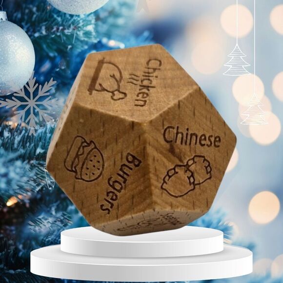 New Date Night Decision Dice Family Food Game 12 Choice Pizza Steak Pasta - Picture 5 of 5